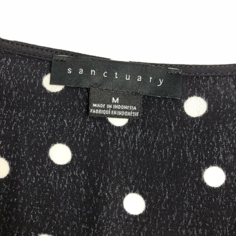 Sanctuary Alma Polka Dot Blouse EUC Size Medium - Picture 5 of 8